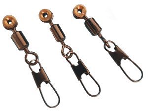 Agrafka z Krętlikiem BRASS SAFETY SWIVEL 3szt Match