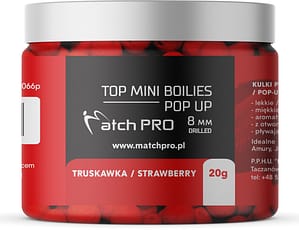 TOP BOILIES Kulki POP UP STRAWBERRY 8/20g MatchPro