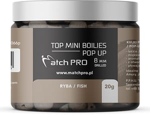 TOP BOILIES Kulki POP UP FISH 8mm / 20g MatchPro