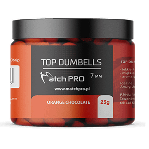 TOP DUMBELLS ORANGE CHOCOLATE 7mm / 25g MatchPro