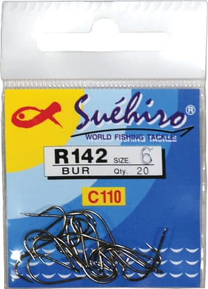 R142 Suehiro BUR Haczyki Milo 20szt  012AMR142