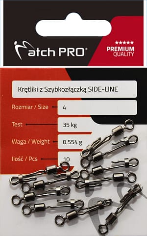 Krętliki z Szybkozłączką SIDE-LINE 10szt MatchPro