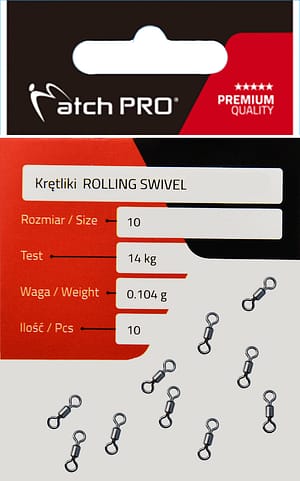 Krętliki ROLLING SWIVEL 10szt Matchpro